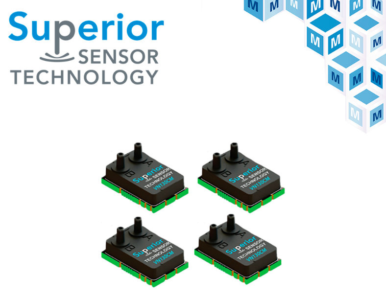 Mouser offers Superior Sensor Technology VN Series Pressure Sensors for high flow oxygen devices